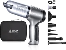 Portable Vacuum for Car, Cordless 4 in 1 Handheld Vacuum Cleaner & Air Duster, 1