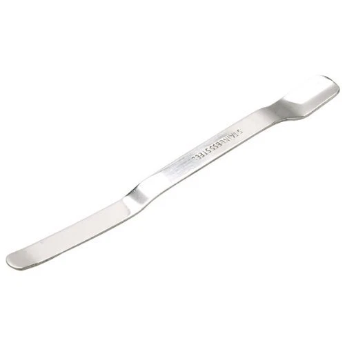 KING SCIENTIFIC LABORATORY STAINLESS STEEL SPATULA - NUFFIELD TYPE 140MM