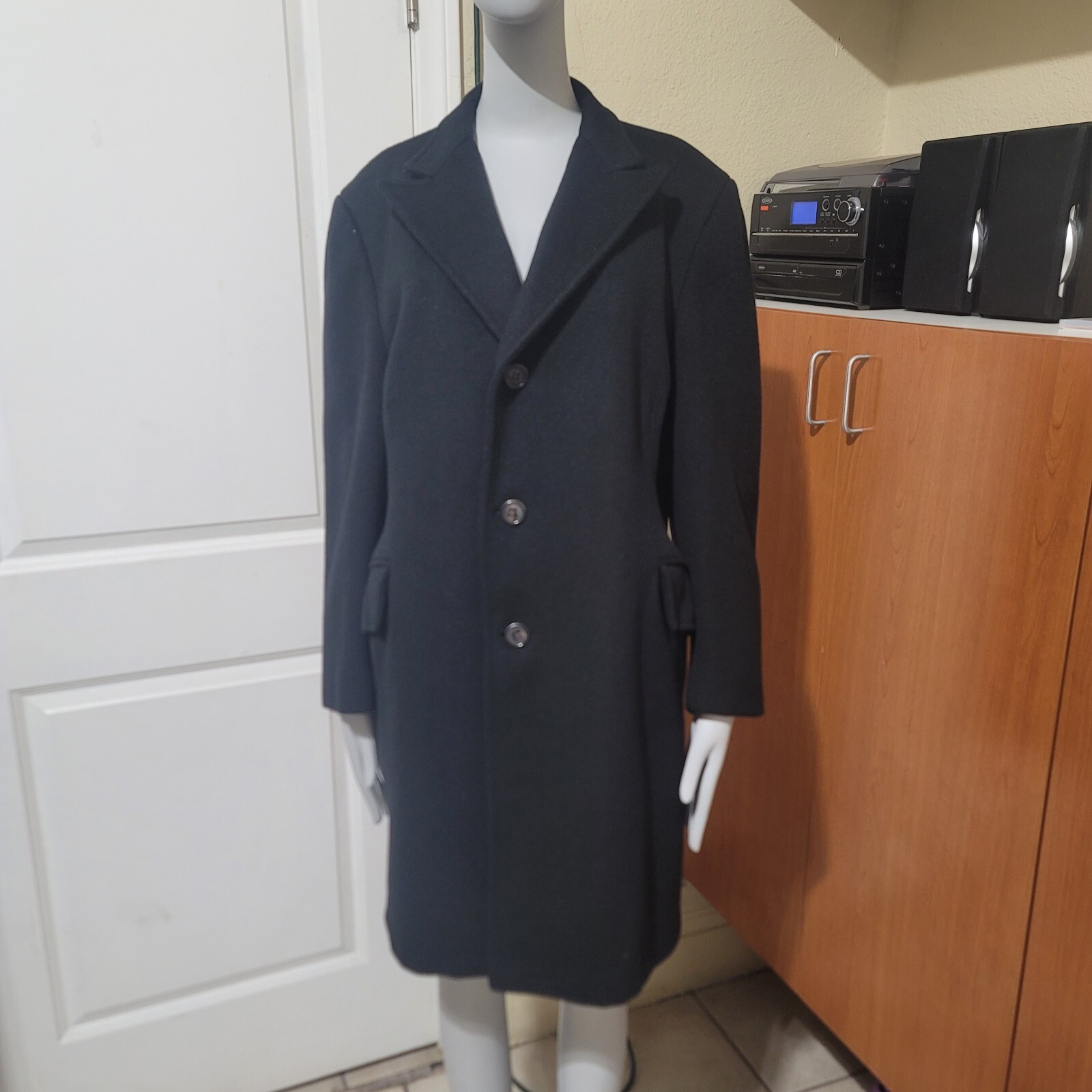 1950s Men's Wool Overcoat 40S - image 9