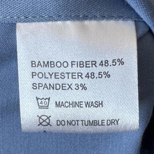 Camicia uomo Gollnwe con bottoni polsino francese slim fit media elegante fibra di bambù/poliestere - Foto 4 di 5