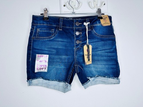 Hippie Girl NWT Girls Regular Rise Midi Length Denim Shorts Dark Wash size 12 - Picture 4 of 7