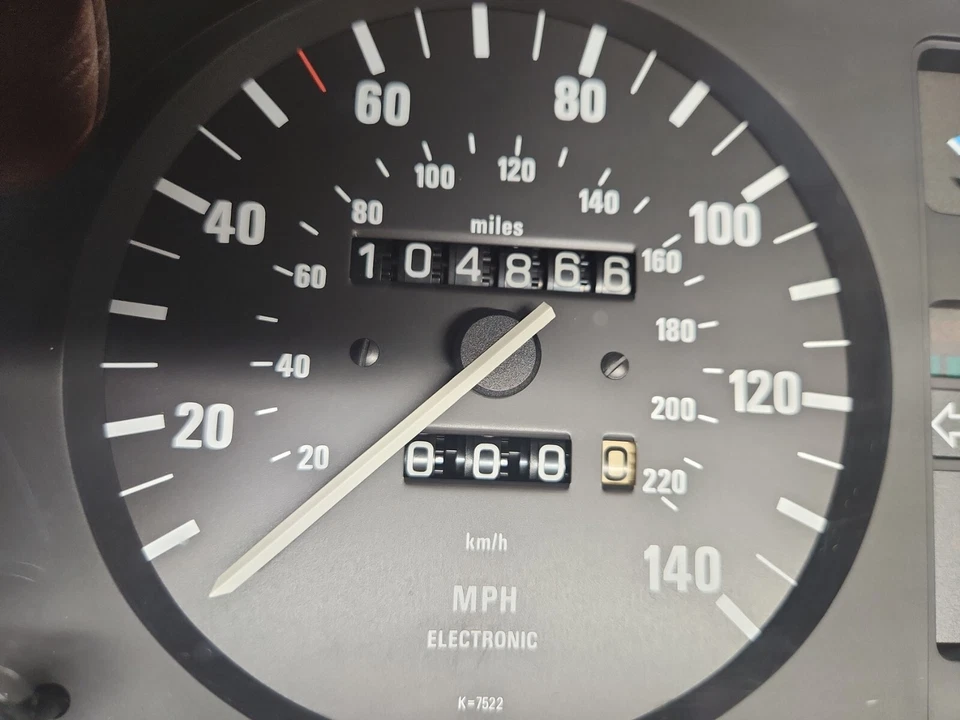 *Poco kilometraje* Tacómetro velocímetro BMW E28 524td calibre diésel OEM VDO 105 k Foto 3 de 4