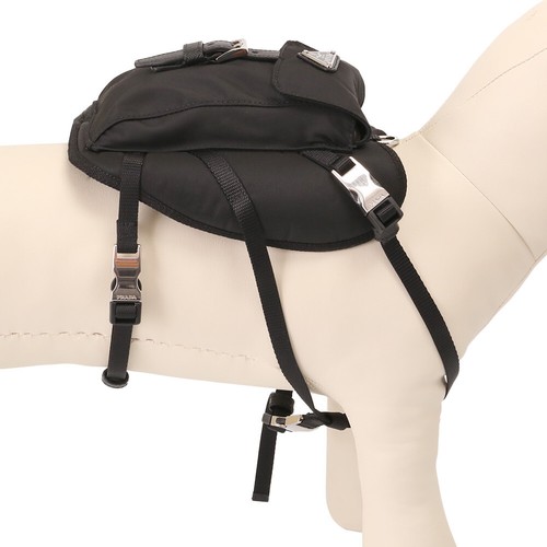 PRADA Backpack For Dogs Nylon 2YX003 2DMI F0002 Black TESSUTO - Picture 9 of 15