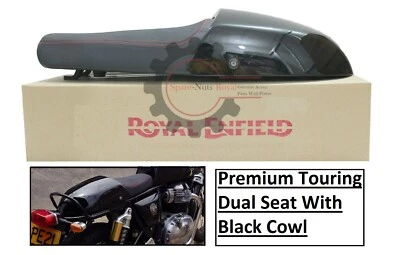 Royal Enfield "Continental GT 650cc Premium" "Touring Dual Seat" avec capot noir - Photo 1/4