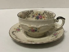 Vintage Mitterteich Tea Cup & Saucer Bavaria Floral