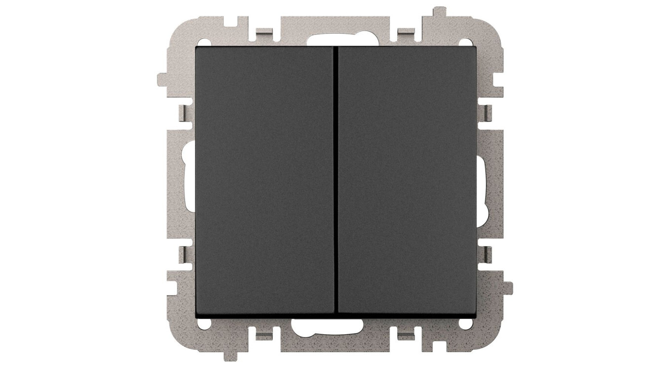 Vestra Candlestick switch without frame, flush-mounted, IP20, black 3811- /T2UK