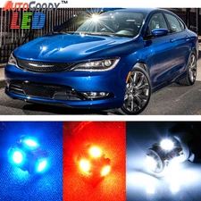 8 x Premium Xenon White LED Lights Interior Package Upgrade for Chrysler 200