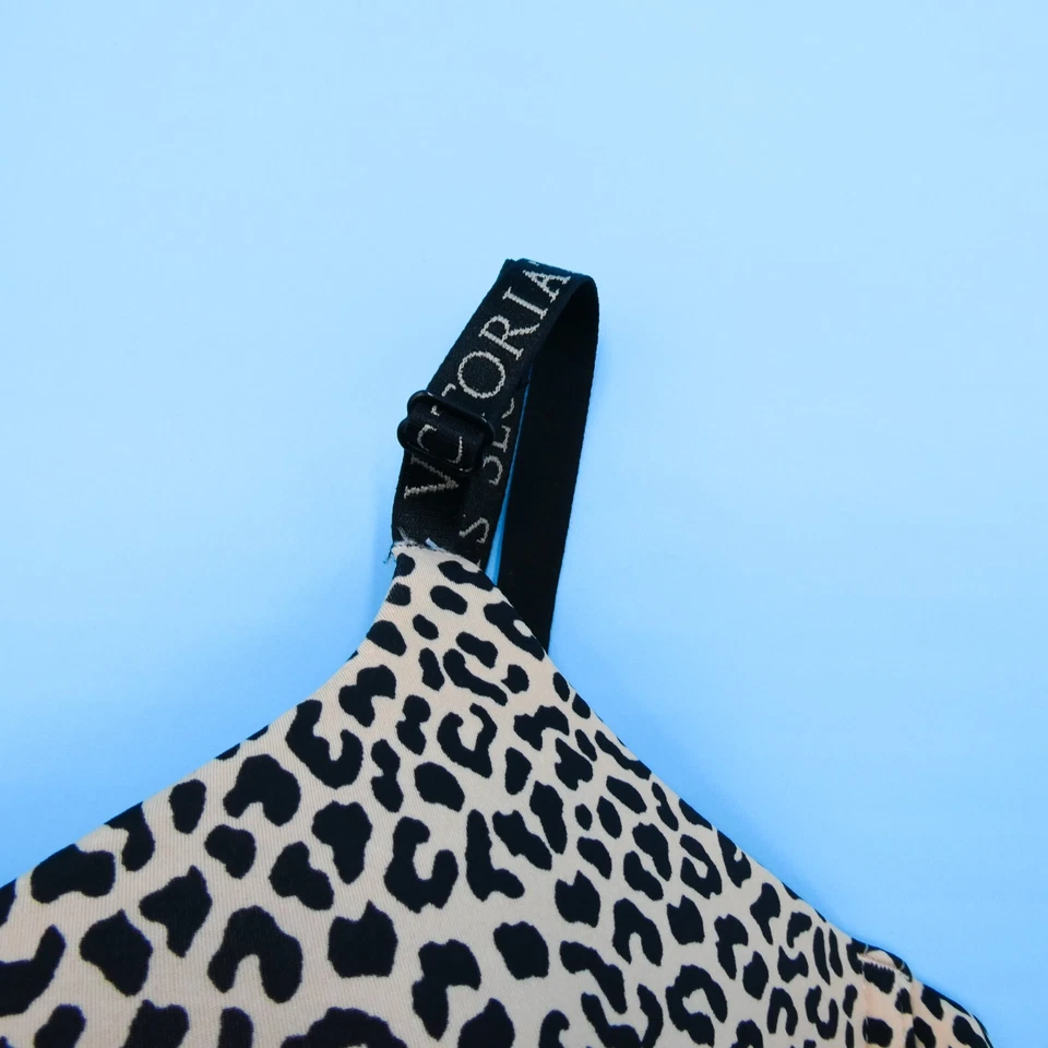 Sujetador Victorias Secret 36D Forma Perfecta Camiseta Ligeramente Forrado Leopardo Amarillo Nuevo Foto 4 de 4