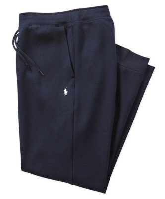 Polo Ralph Lauren Men's Big&Tall Aviator Navy Double Knit Jogger