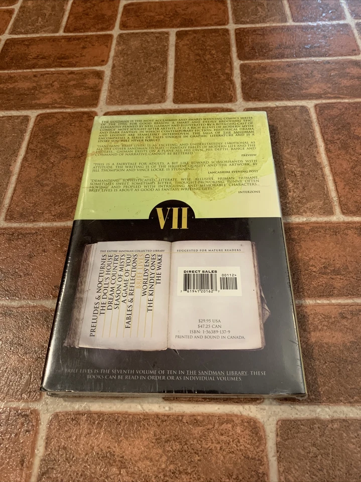 The Sandman Brief Lives Neil Gaiman Book Vll Hardcover NEW SEALED FREE SHIPPING - Image 3 of 4