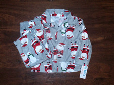 Carters Christmas Santa Flannel Pajama Set Button Front NWT Boys Size 18M