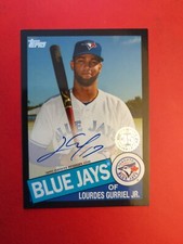 2020 Topps Lourdes Gurriel 1985 Black Border Auto 048/199 Blue Jays Autograph