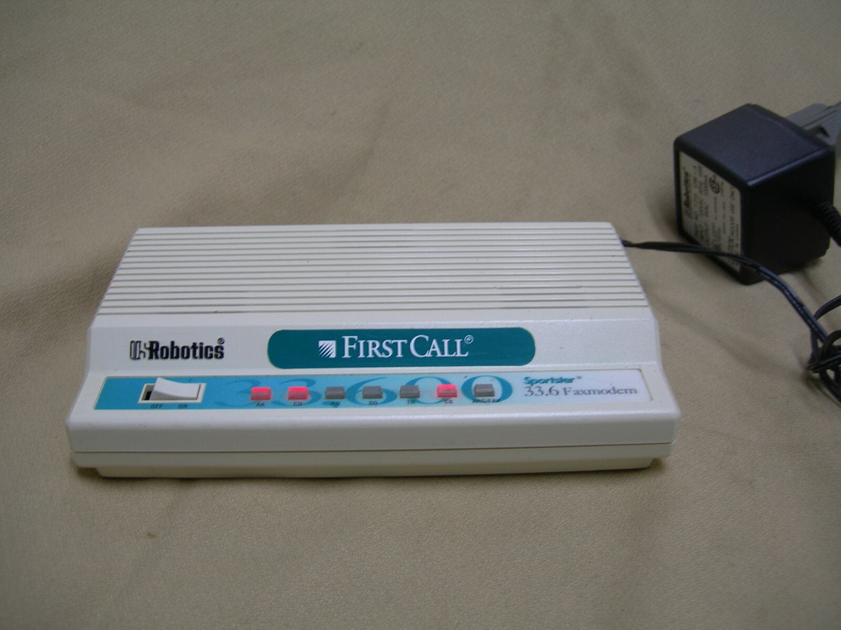 USR US Robotics Sportster 33.6 modem external Faxmodem w power