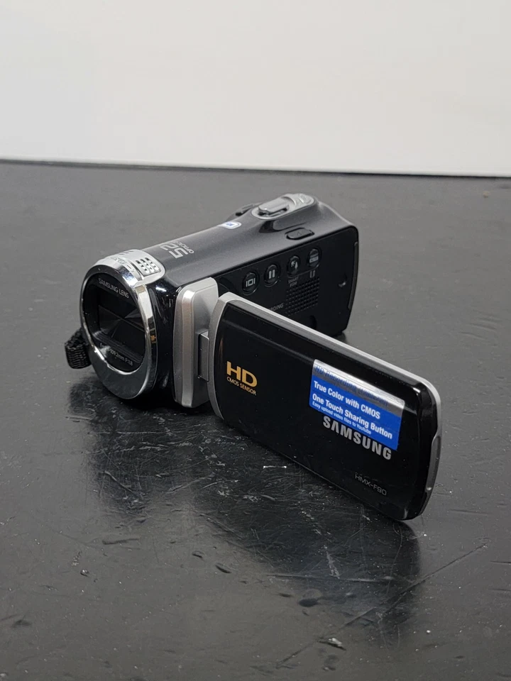 Samsung HMXF90 White HD Camcorder HDMI, 52X, New Open Box No Charger + Cord - Image 2 of 4