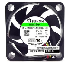 1 pcs SUNON 4CM MF40100V1-1000U-G99 5V 0.83W 3-wire cooling fan