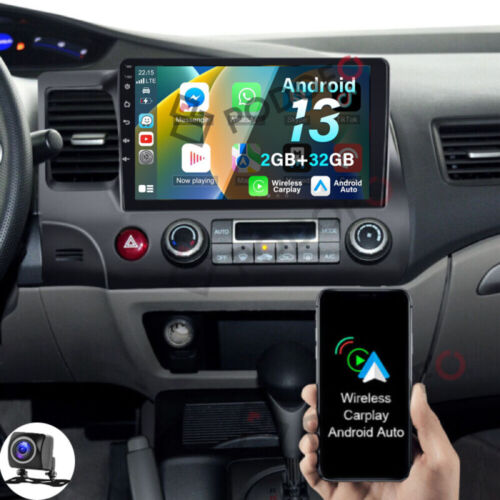 Pour Honda Civic VIII 2006-2011 Autoradio Android 13 CarPlay NAVI GPS 2+32G WIFI - Photo 1/14
