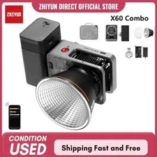 zhiyun X60 Combo 60W Continuou LED Video Light 2700-6500K Photography Light USED