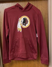 Men  s NFL Washington Redskins Hoodie, Small, Garnet, NFL Team Apparel, New