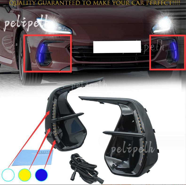 For 2022-2025 Subaru BRZ DRL LED Front bumper Fog Lamp Daytime