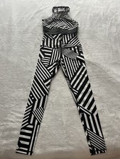 victoria secret leggings set Black And White Top Small Bottom XS