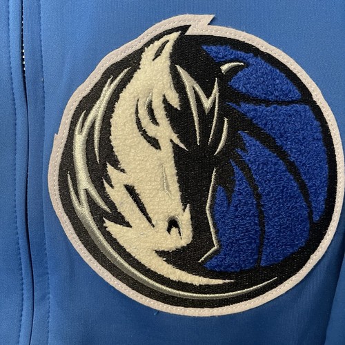 Dallas Mavericks Pro Standard Championship Badges Track Jacket Sz Med 🏆Finals - Picture 3 of 7