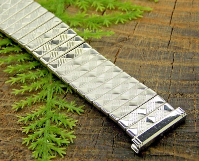 Vintage Bellavance USA NOS Watch Band Stainless Steel 19mm 3/4'' Expansion