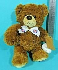 Build A Bear Brown Teddy Plush Chicago Cubs Baseball 12" Plush Stuffed Animal