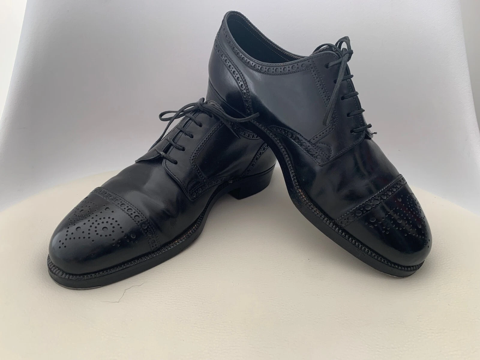 Bespoke 1950's Daliet Grand Black Cordovan Derbies   5UK Perfect condition RARE