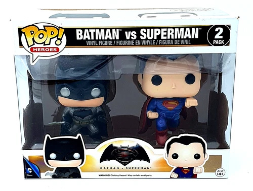 Funko Pop Heroes Batman vs Superman 2 Pack  DC Universe Vinyl Figures 2016