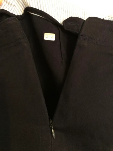 Tommy Hilfiger pantaloncino donna 6 blu elasticizzato chino kaki tasche con polsini casual - Foto 5 di 5