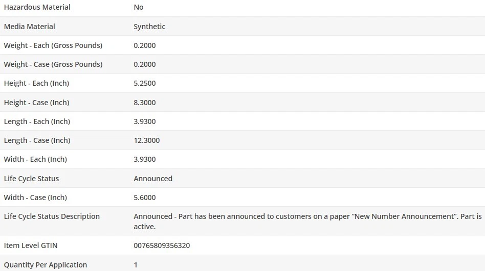 原始设备制造商类型滤油器 WIX 适用于奥迪 A8 QUATTRO 2019 V8-4.0L — 第 4/4 张图片