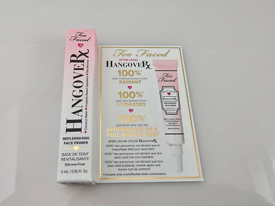 Too Faced Cosmetics HangoveRx Replenishing Face Primer 5ml/ 0.16 fl oz Travel Sz