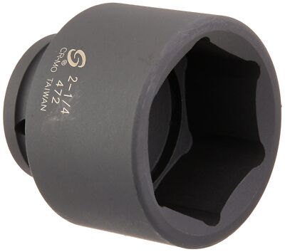 SUNEX TOOLS 472 3/4'' Drive Standard 6 Point Impact Socket 2-1/4''
