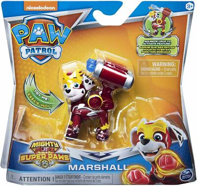 Paw Patrol Mighty Pups Super Paws Marshall Figure
