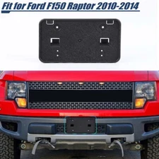 Front Bumper License Plate Mounting Bracket Frame For 2010-2014 Ford F150 Raptor
