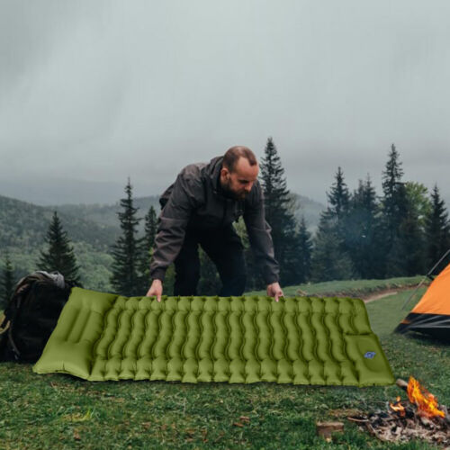 Selbstaufblasend Camping Isomatte Luftmatratze Schlafmatte mit Eingebauter Pumpe - Bild 6 von 12