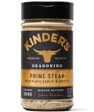Kinder's Prime Steak with Black Garlic and Truffle Seasoning 7.9 oz. PACK OF 1
