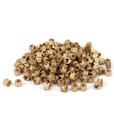 M4x0.7mm Thread 4mm L Female Brass Knurled Threaded Insert for 3D ...