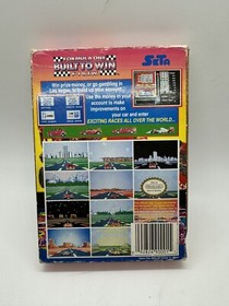 Formula One 1 Built To Win Nintendo NES Complete CIB Rare!!!
