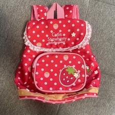 Sac à dos Mother Garden motif mignonne fraise motif pois nylon d'occasion