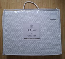 Dorma Purity Cardinham White Throw / Bedspread Superking Size