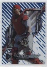 2018 High Tek Pattern 1 Waves/Diagonals Blue Rainbow Foil Yadier Molina 04br