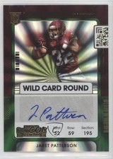 2021 Panini Contenders Rookie Ticket Wild Card Round Jaret Patterson Auto 10ev. rookie card picture