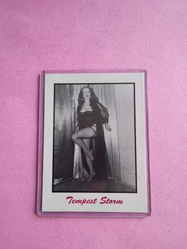 tempest storm Trading Card # 40 White Border. Mother Productions SP🔥