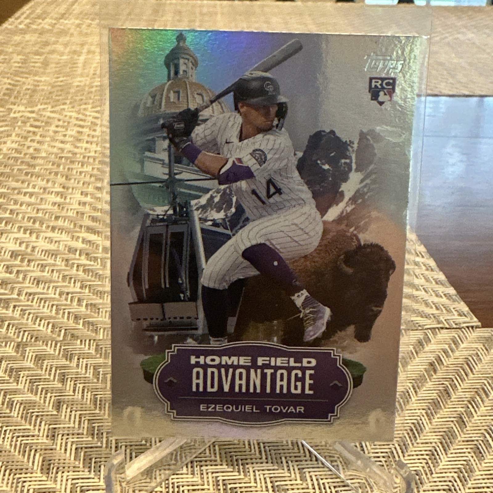 2023 Topps Update EZEQUIEL TOVAR Home Field Advantage HFA Rookie #HA-22 Rockies