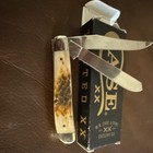 Case XX Amber Bone Mini Trapper Pocketknife 2-Blade Clip & Spey Stainless Steel — photo 3