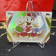 2026 Topps Disney Neon Huey, Dewey, Louie #152 Refractor 