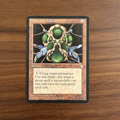 Malachite Talisman MP Ice Age 1995 Magic the Gathering Card MTG TCG