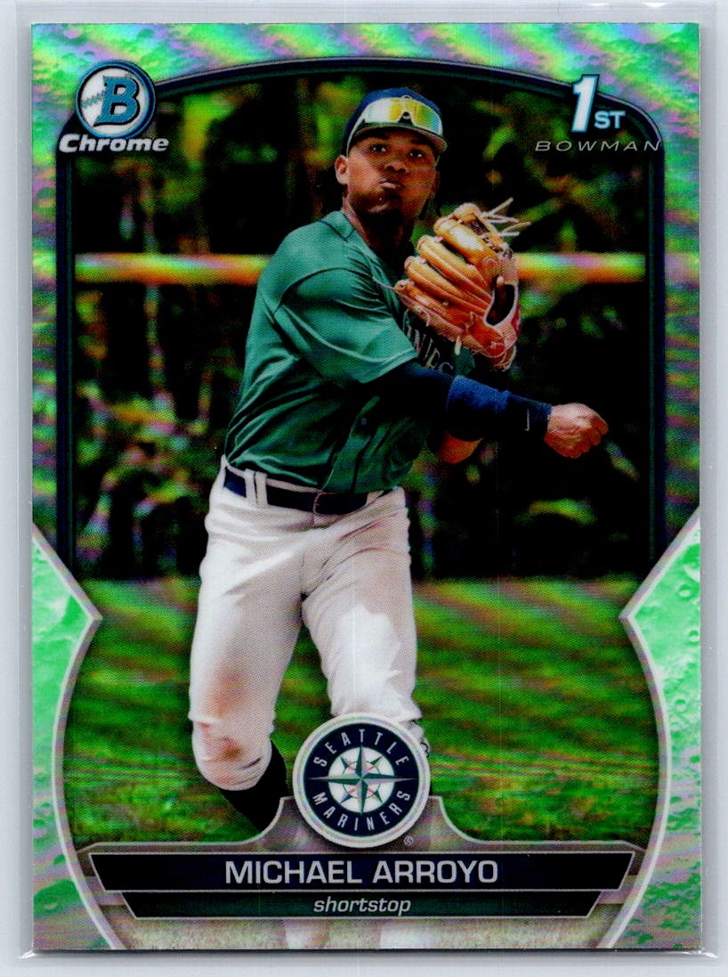 2023 Bowman Chrome 1st #BCP-63 Michael Arroyo Lunar Glow Refractors
