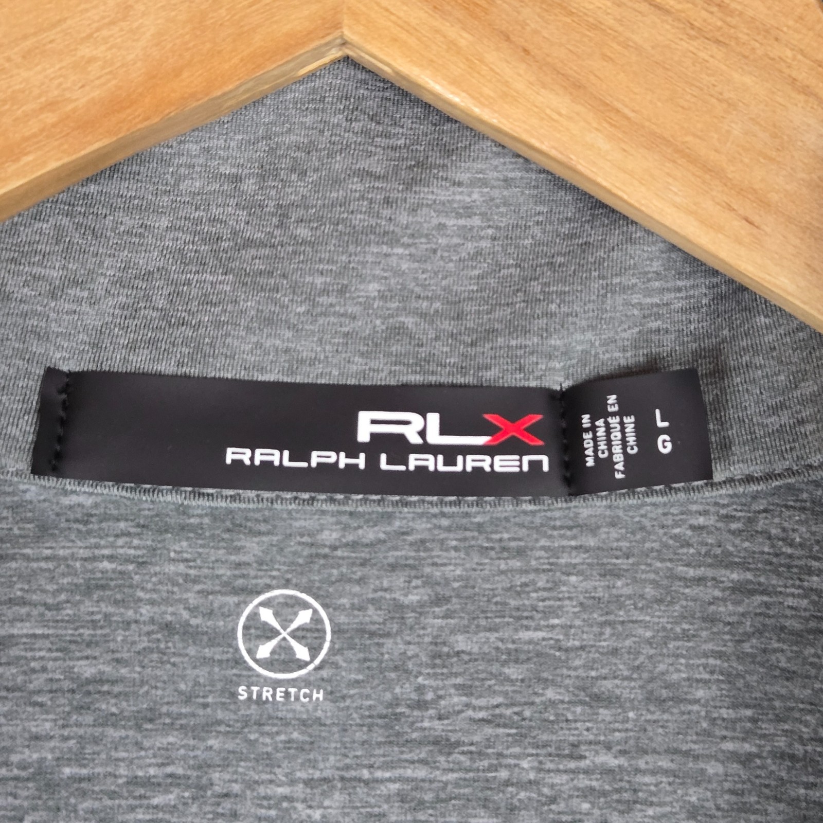 RLX Ralph Lauren Men's Gray 1/4 Zip Pullover Windshirt, Large image 9